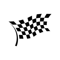 Fototapeta premium Race flag icon logo design vector. Icon Symbol. Template Illustration. Creative design