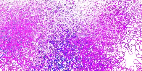 Light pink, blue vector texture with curves.