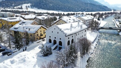 Historisches Haus in La Punt im Engadin
