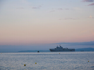 French Navy performing a beach landing maneuvre