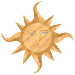 cartoon sun cartoon character