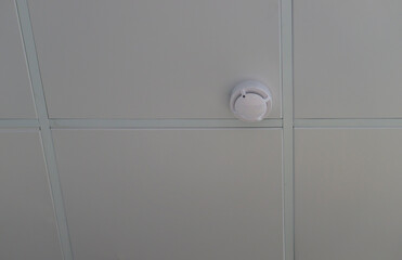 Ceiling smoke detector in industrial premises