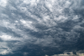 Dark storm clouds before rain.