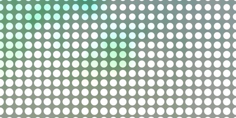Light Green vector background with circles.