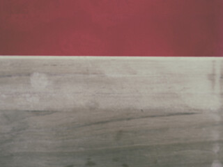 Abstract red concrete and wood background   