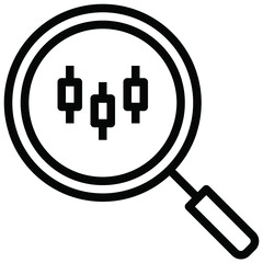 Obraz premium think analysis icon for graphic design job application website report and other design job