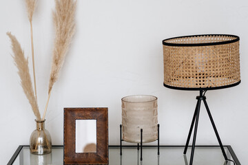 A shelf with beautiful interior items