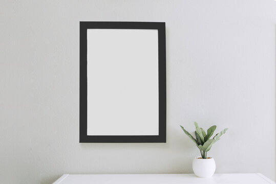 Interior frame with plant