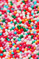 Fototapeta na wymiar Colored balls texture as a background in full screen.
