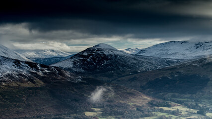 Scotland gory zima chmury © Jaroslaw