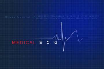 2D illustration medical structure background
