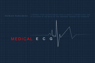 2D illustration medical structure background
