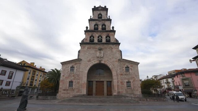 Church in Cangas de Onis near Picos de Europa, Spain