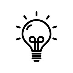 Fototapeta premium Bulb Icon Design Vector Illustration Template