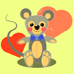 mouse with heart