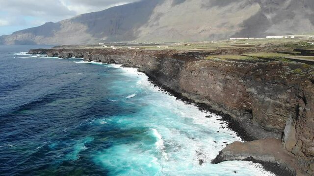 acantilados del hierro, canarias aerea