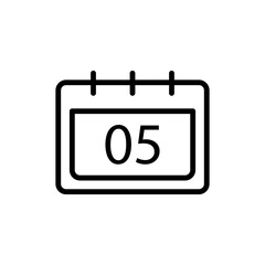 Calendar Icon Design Vector Template Illustration