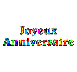 Carte Joyeux anniversaire
