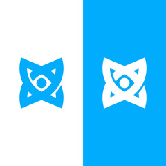 Simple Atom Logo. Modern logo.