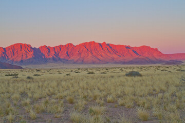 Fototapeta na wymiar Namibia view to the Rostock mountains