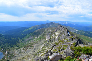 Fototapeta premium National park Ergaki. Sky. Mountains. Summer.