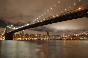Fototapeta na wymiar United States New York Brooklin bridge