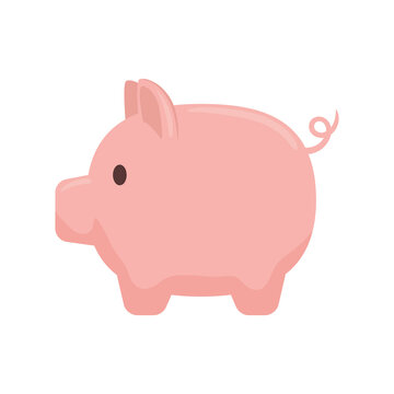 piggy savings money economy isolated icon vector illustration design