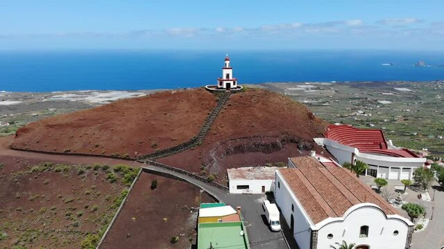 iglesia de candelaria el hierro, canarias aerea