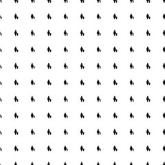 Square seamless background pattern from geometric shapes. The pattern is evenly filled with black woman with child symbols. Vector illustration on white background