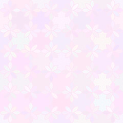 Flower background Abstract vector seamless pattern Pastel pink