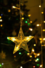 golden christmas star