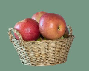 Appetizing red apples.