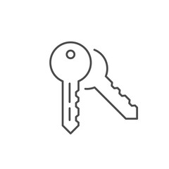 Key line icon or security concept