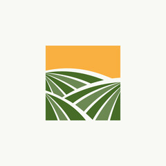 Farming design emblem for agriculture symbol