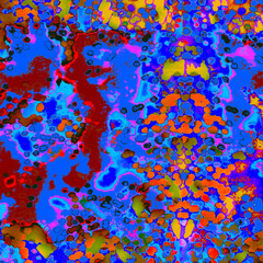 Azure Artistic Background. Colourful Fashion