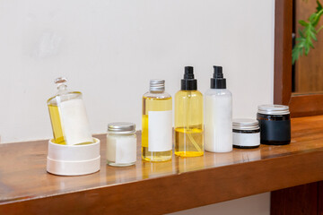 シャンプー＆トリートメントのボトル