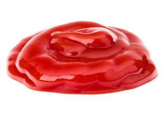 Tomato sauce, ketchup isolated on white background