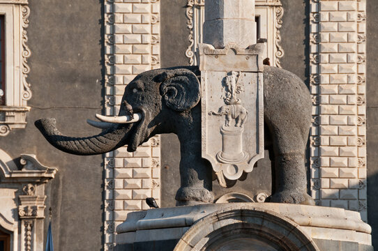 Catania, fontana dell&rsquo;Elefante