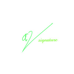 az initial handwritten logo for identity