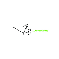 Bc initial handwritten logo for identity