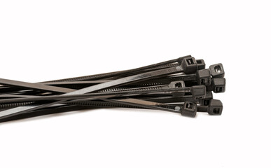 Self-locking black screeds on a white background