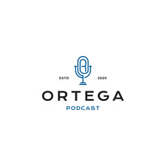 letter OG podcast logo design with simple style unique vector