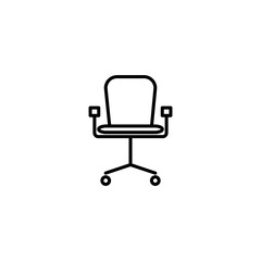 Fototapeta premium Office Chair Icon Vector Design Template