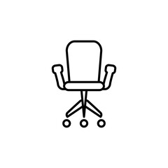 Office Chair Icon Vector Design Template