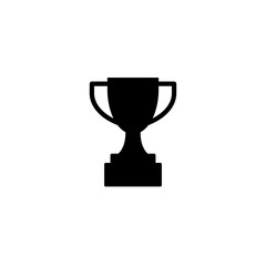 Trophy icon design logo vector template illustration