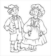 German-folk-clothing_vector