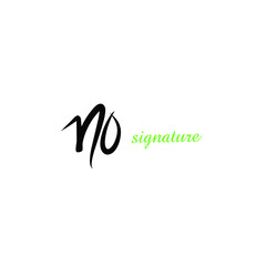 no initial handwriting logo for identity