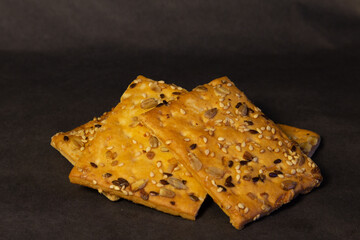 Cookies with cereals for tea or coffee