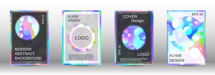 Future futuristic template with abstract balls for design.