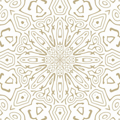 Oriental Seamless Vector Pattern - Repeating ornament for textile, wraping paper, fashion etc.